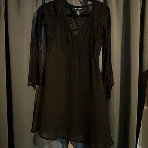 Hot Topic NWOT Black Lace Dress